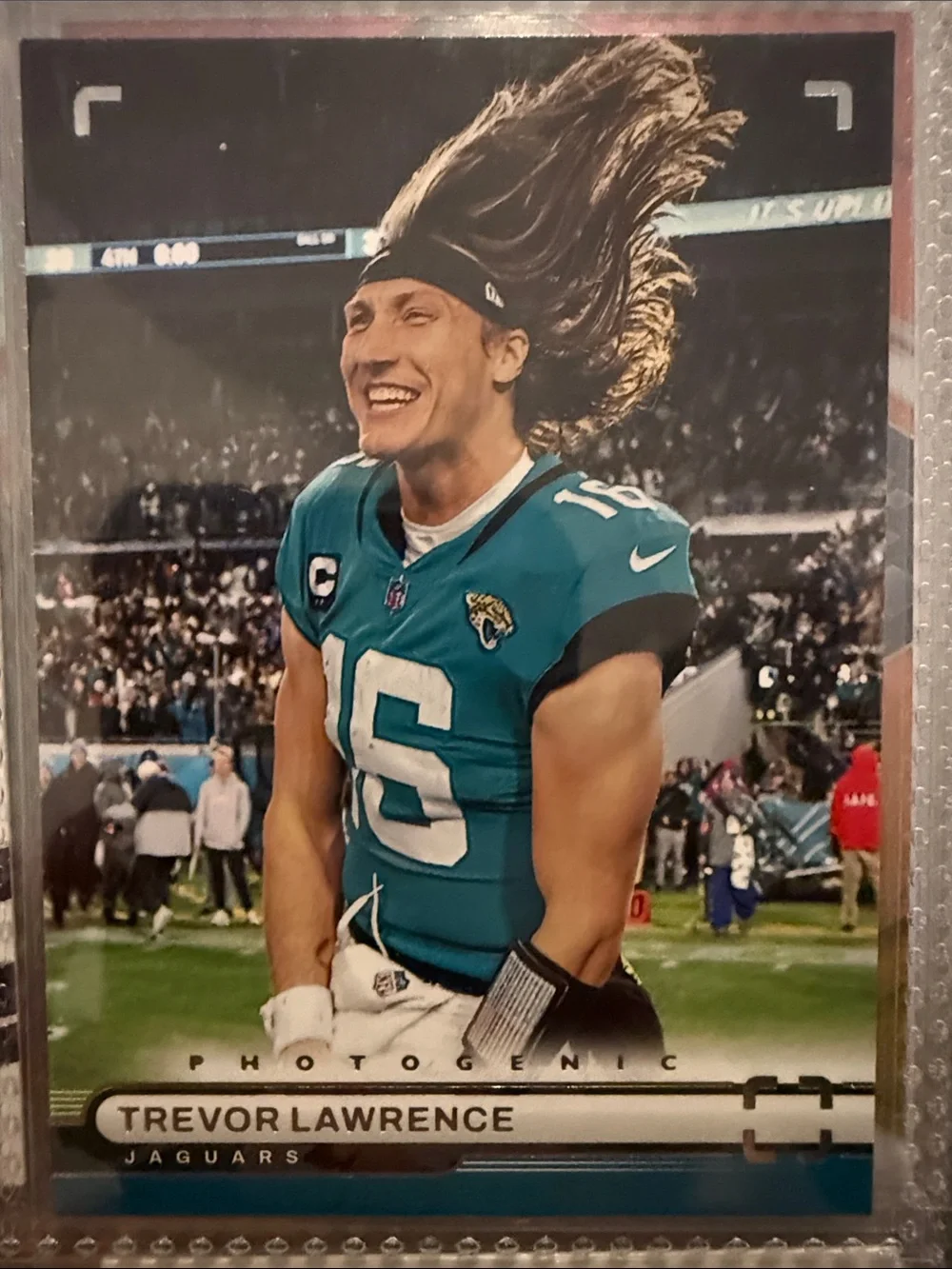 Panini Trevor Lawrence Teal Jersey Action Photo Card
